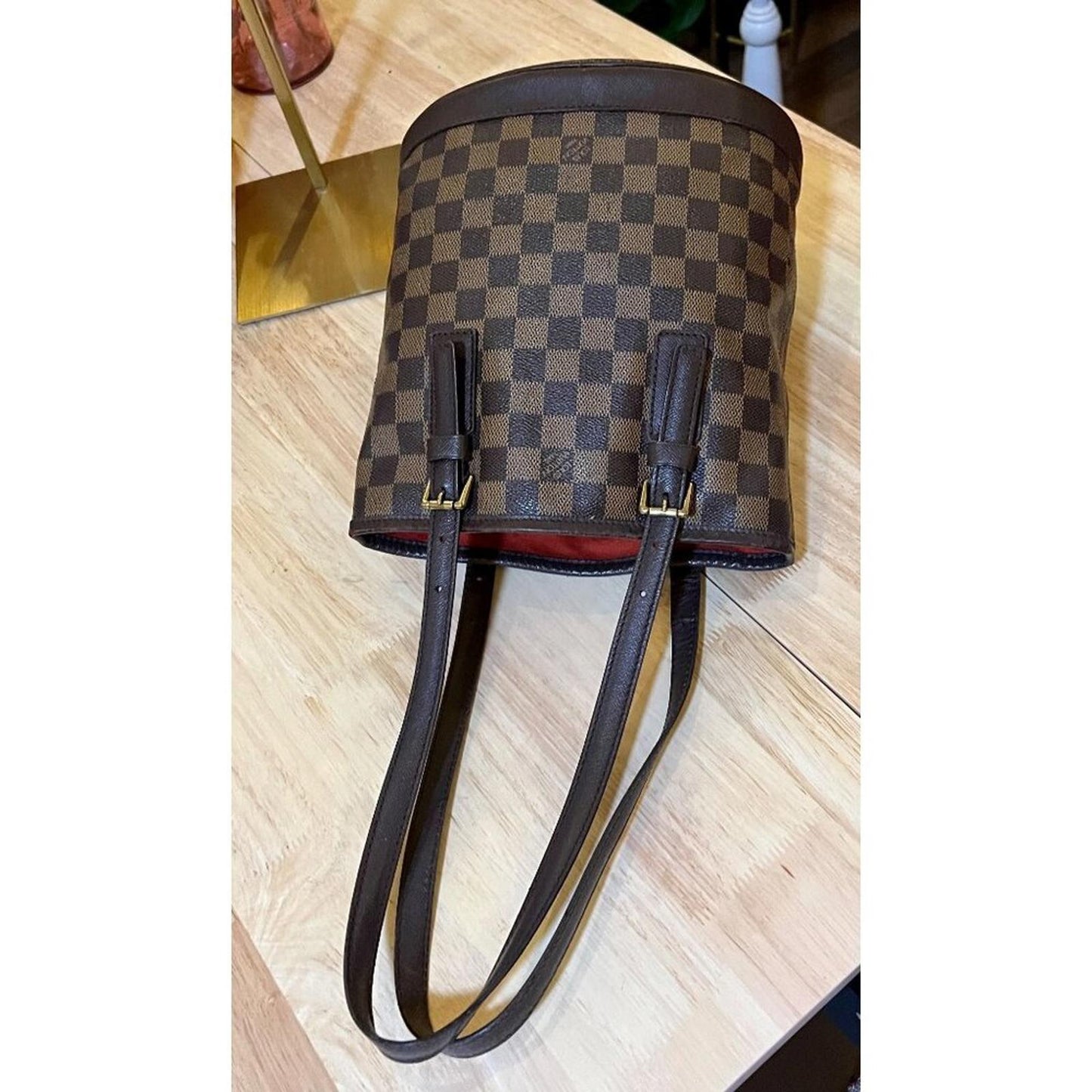 Louis Vuitton Damier Marais PM Bucket Bag