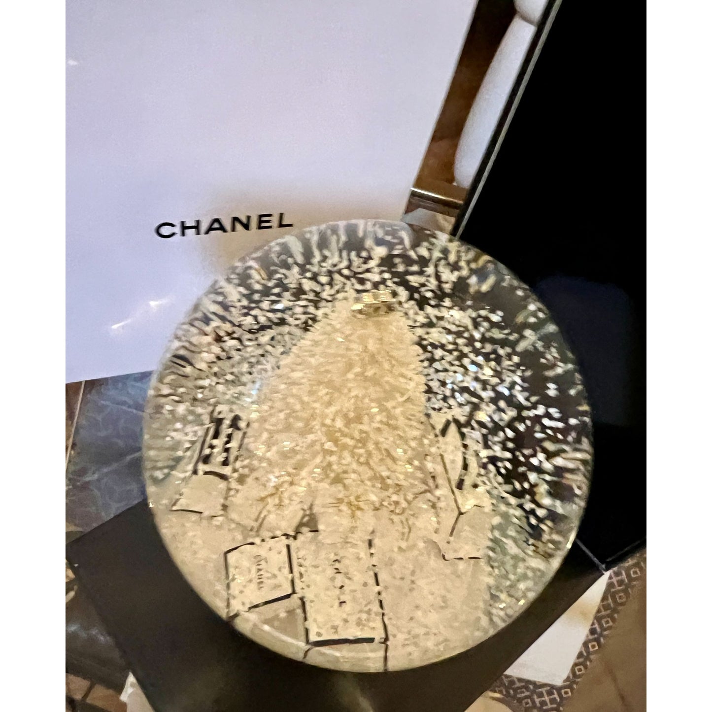 Chanel Limited Edition Snow Globe With Box