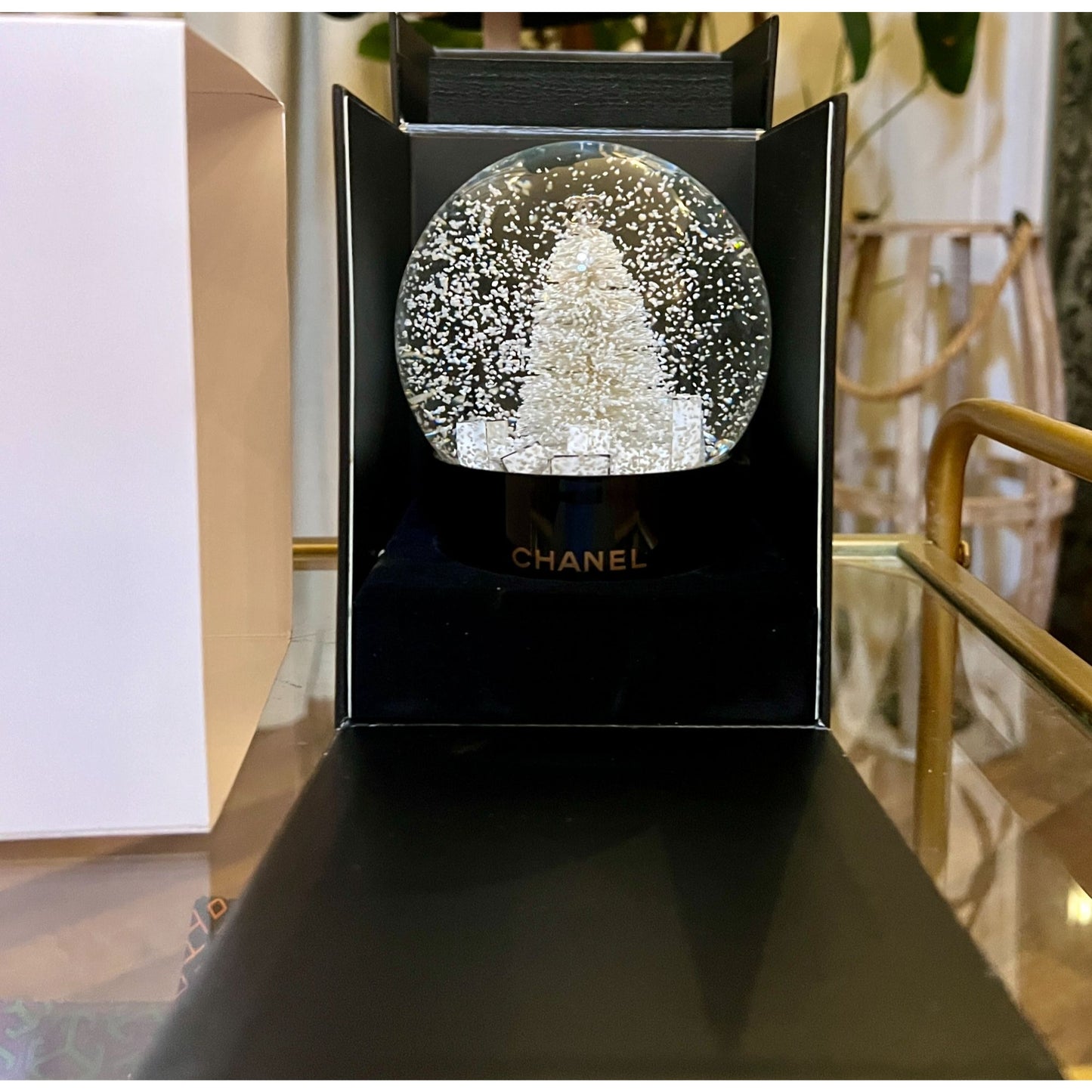 Chanel Limited Edition Snow Globe With Box