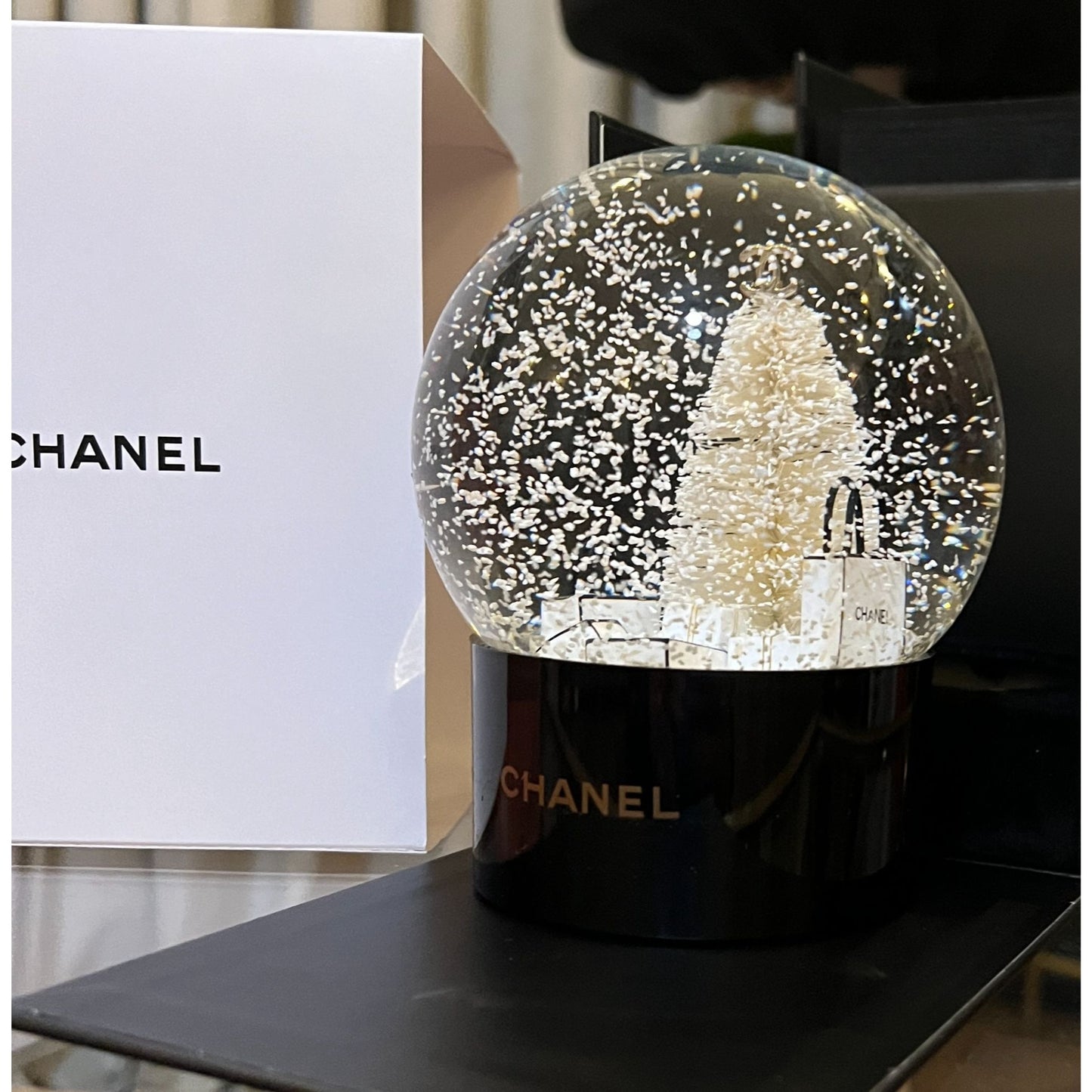 Chanel Limited Edition Snow Globe With Box