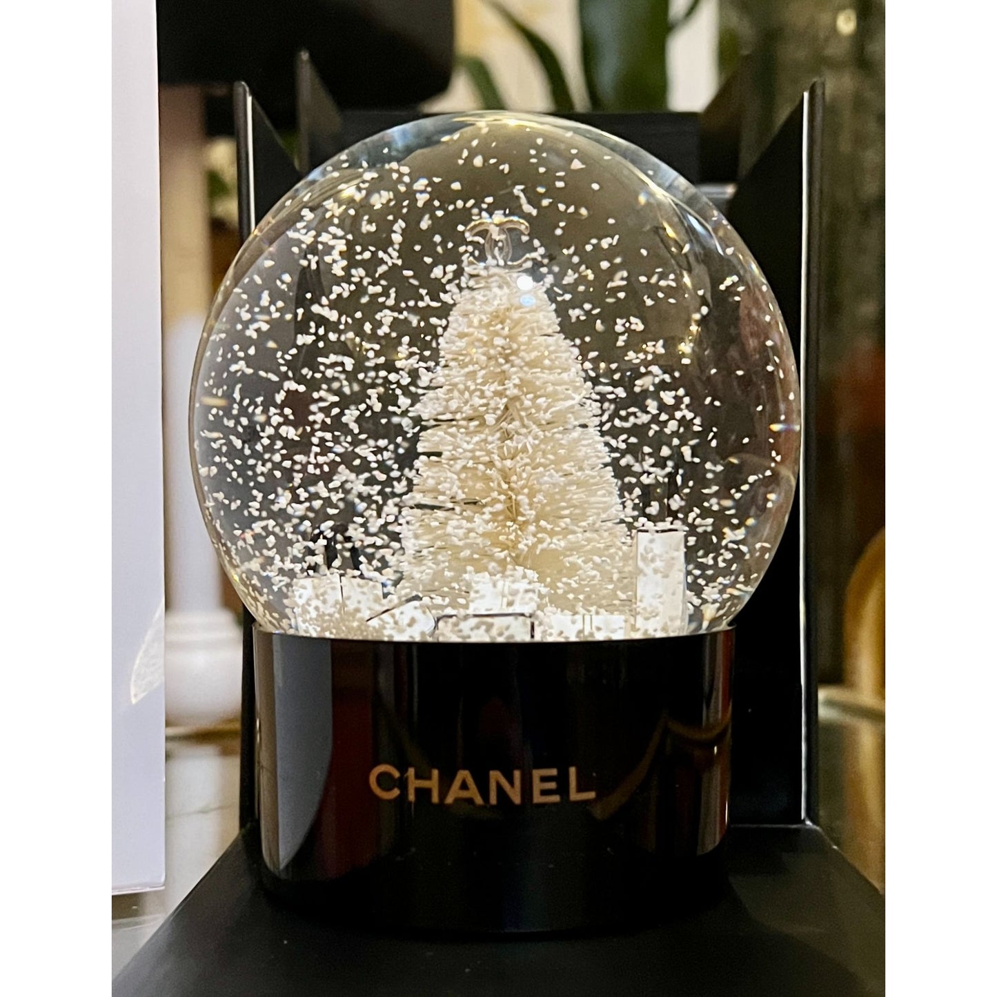 Chanel Limited Edition Snow Globe With Box