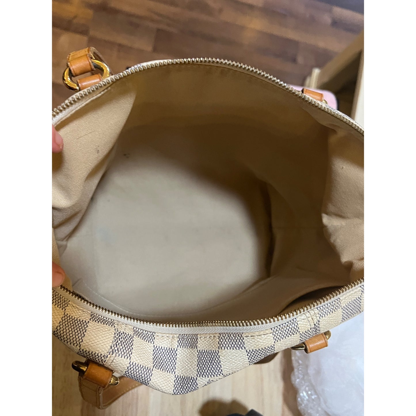 ✺✺ AUTHENTIC LOUIS VUITTON DAMIER AZUR TOTALLY MM HANDBAG ✺✺