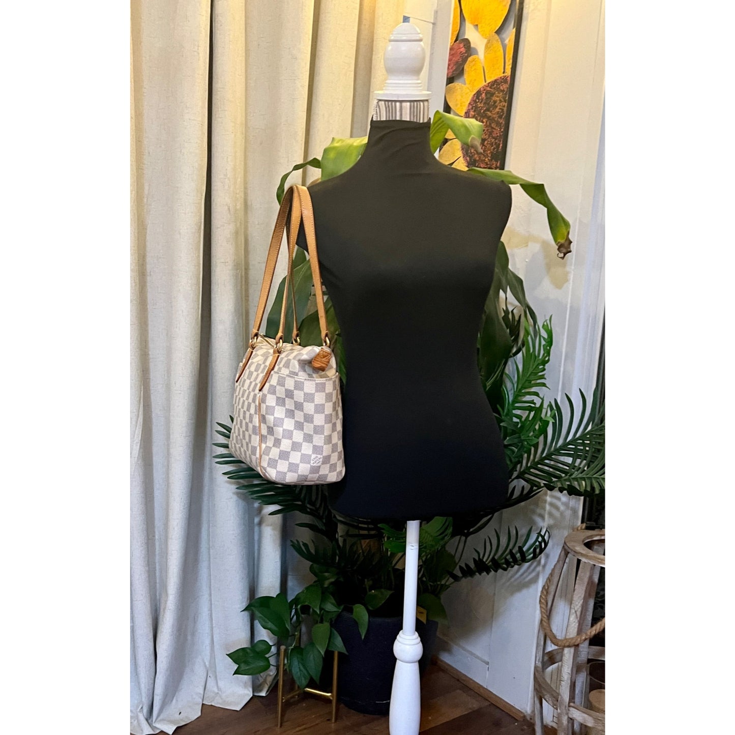 ✺✺ AUTHENTIC LOUIS VUITTON DAMIER AZUR TOTALLY MM HANDBAG ✺✺