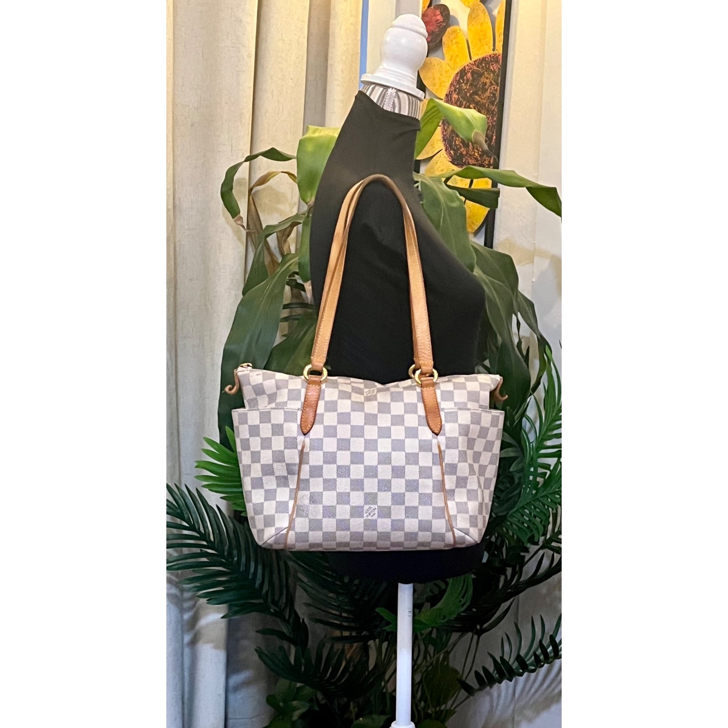 ✺✺ AUTHENTIC LOUIS VUITTON DAMIER AZUR TOTALLY MM HANDBAG ✺✺