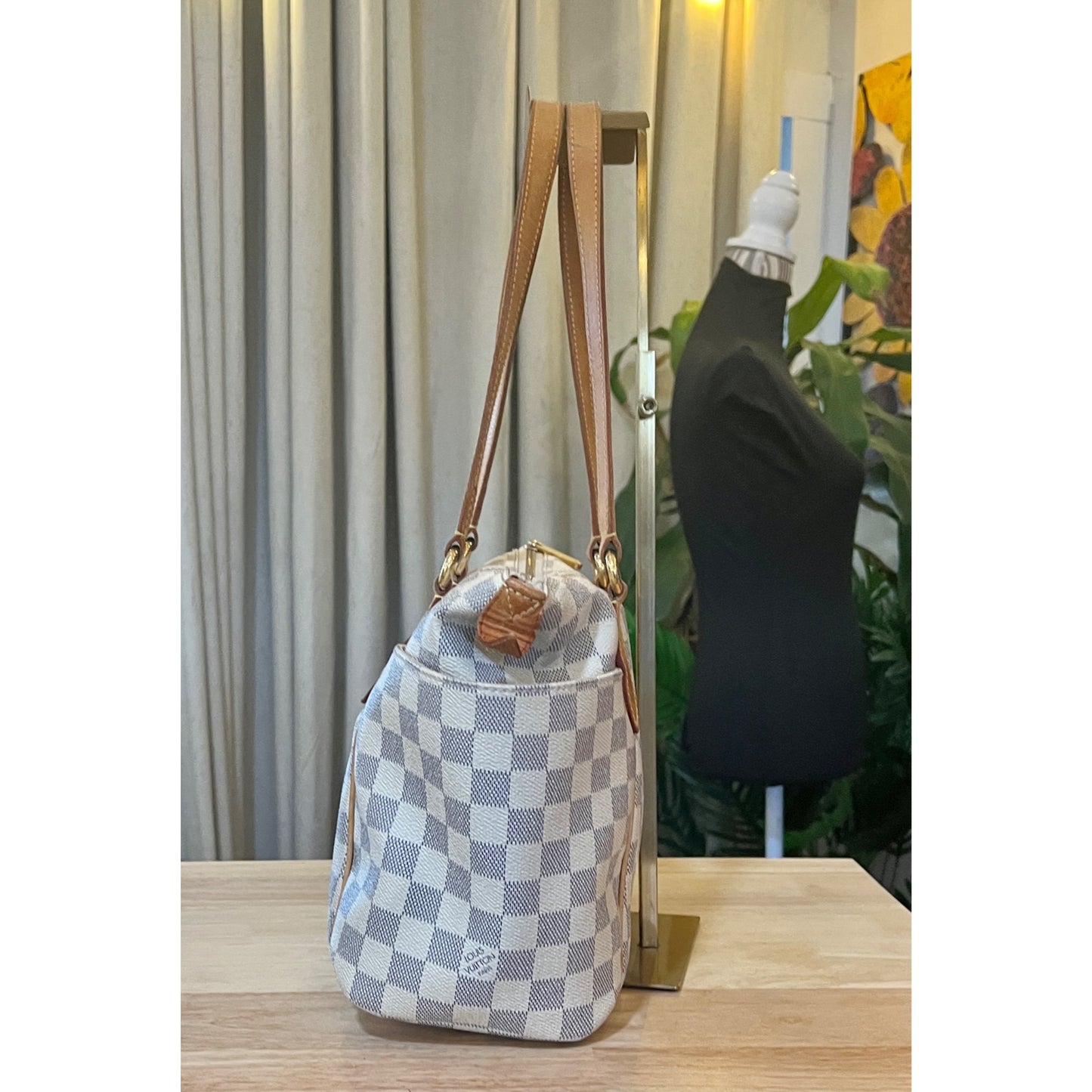 ✺✺ AUTHENTIC LOUIS VUITTON DAMIER AZUR TOTALLY MM HANDBAG ✺✺