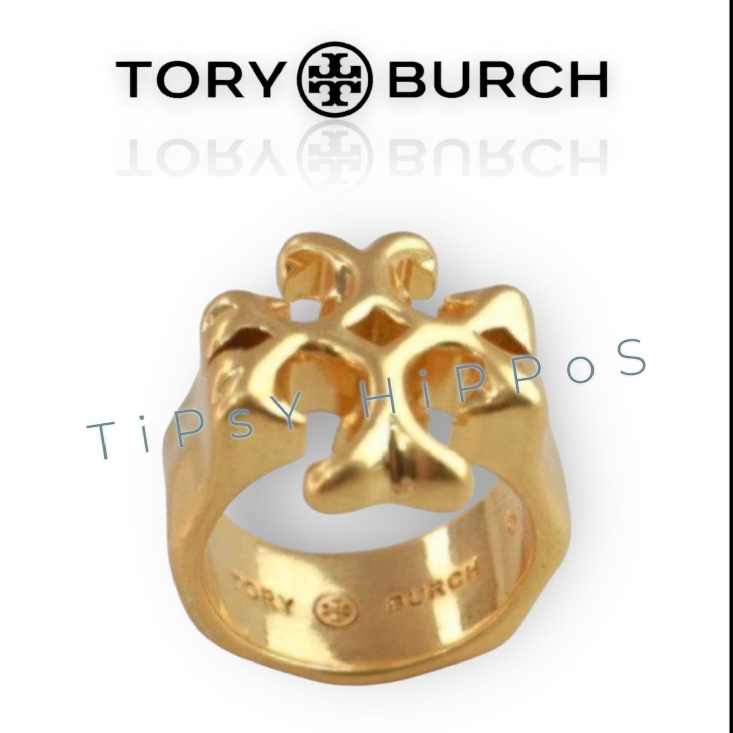 Tory Burch Roxanne Gold Ring - SIZE 7