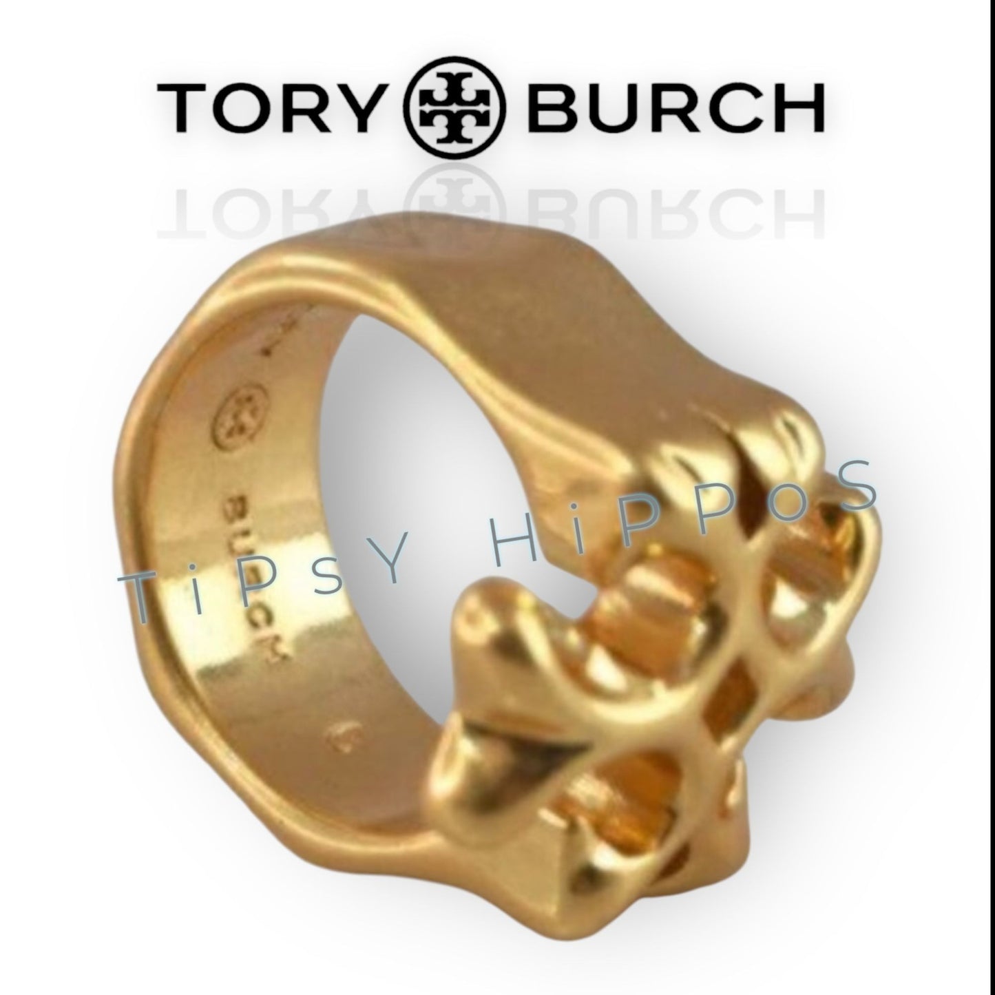 Tory Burch Roxanne Gold Ring - SIZE 7