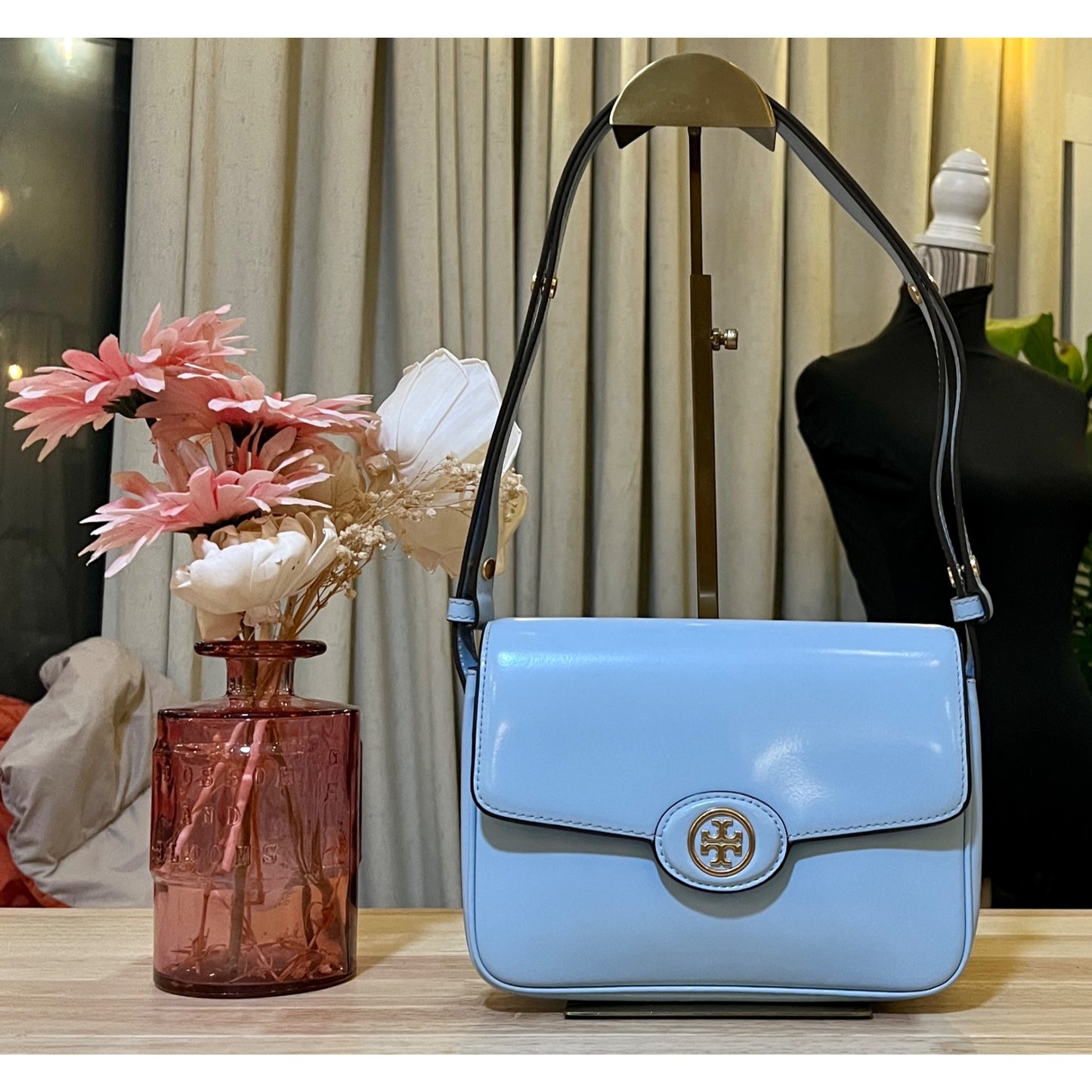 ✺✺ Authentic Tory Burch Robinson Spazzolato Small Top Handle Bag ✺✺