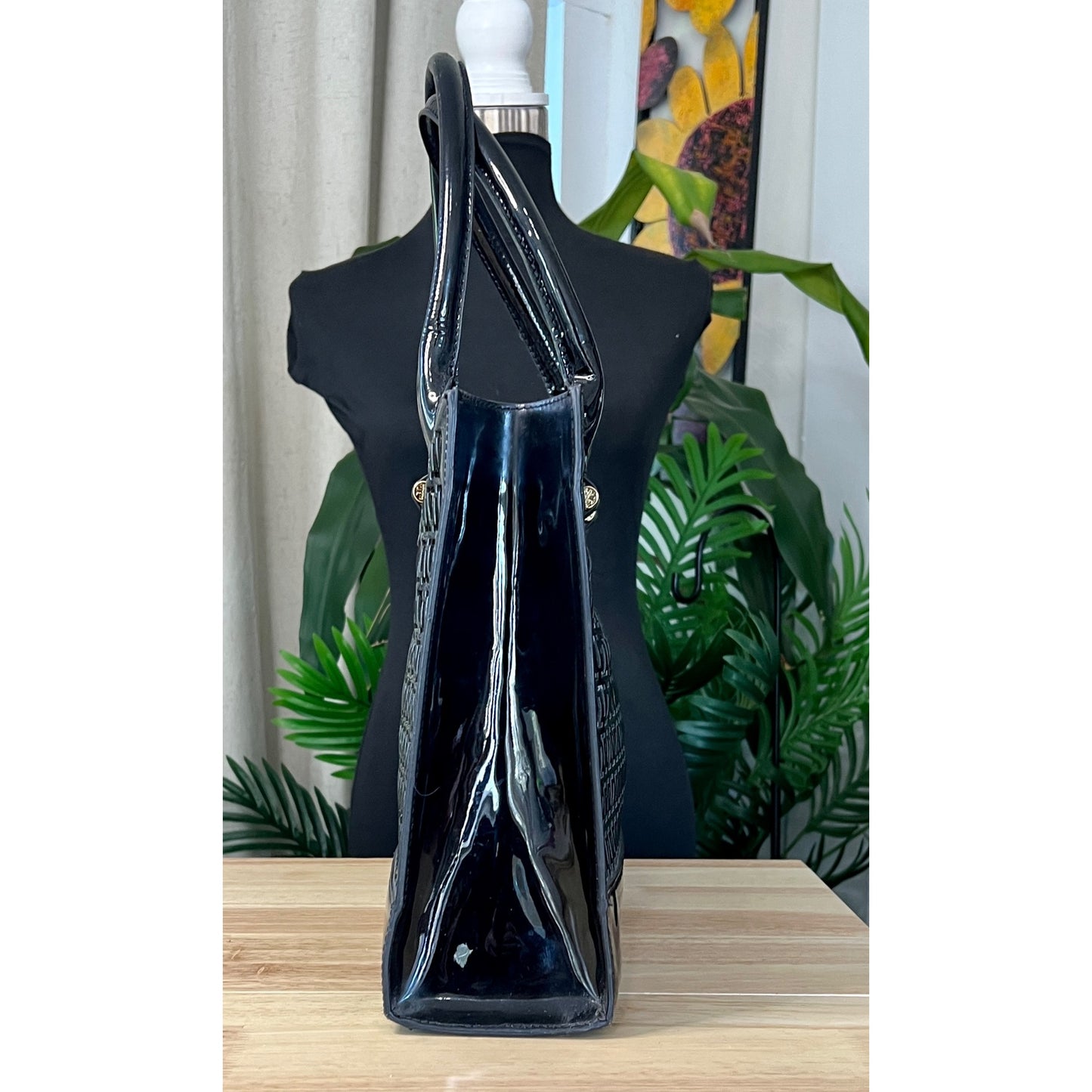 ✺✺ AUTHENTIC TORY BURCH Black Robinson Cut Out Tote ✺✺