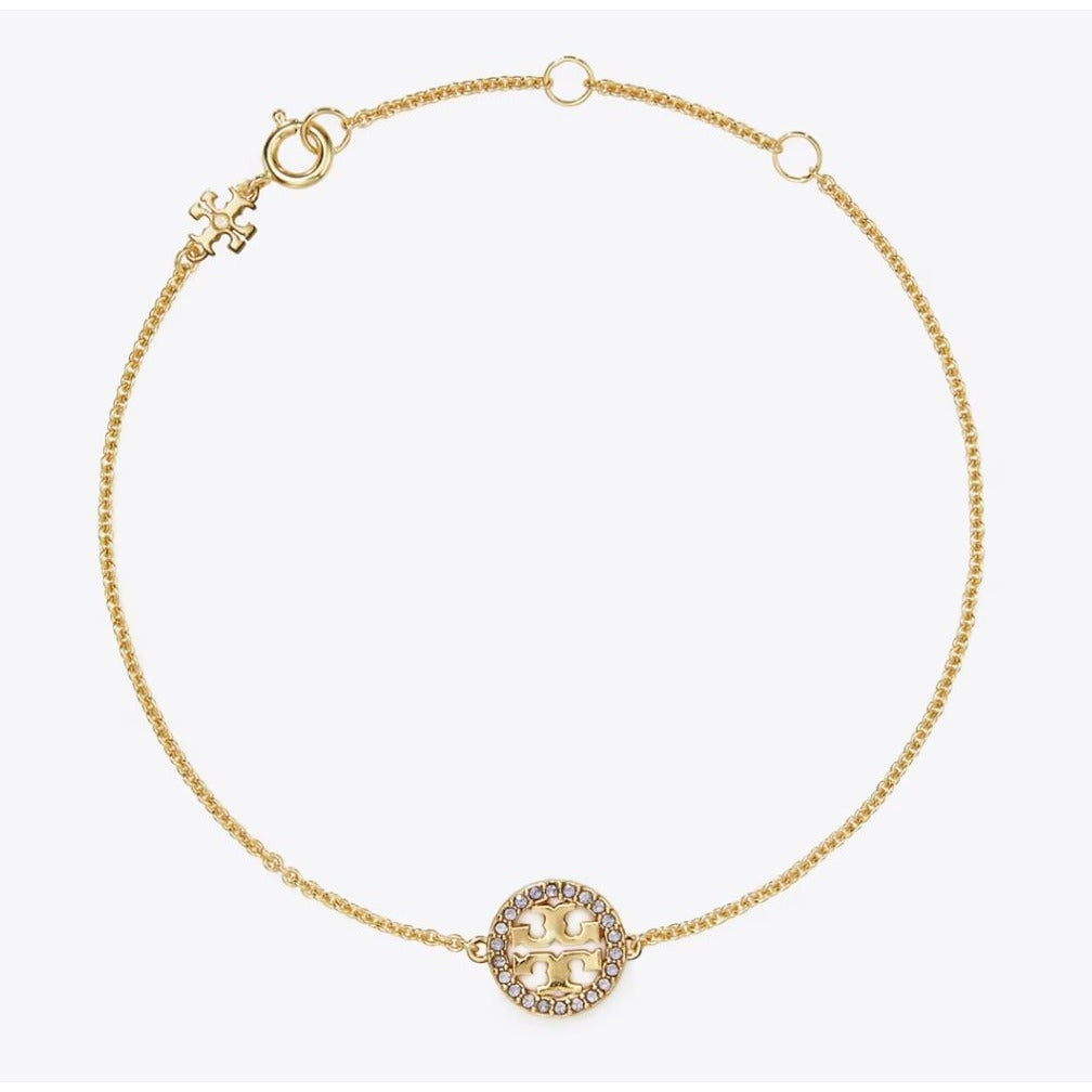 ✺✺ Tory Burch Gold MILLER PAVÉ CHAIN BRACELET ✺✺