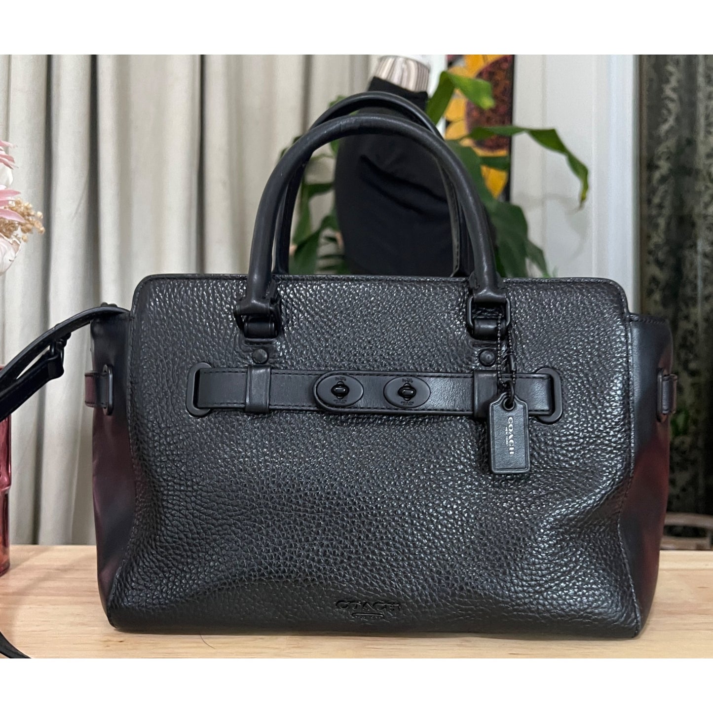 ✺✺ AUTHENTIC COACH BLAKE LEATHER CARRYALL 25 SATCHEL BAG PURSE ✺✺