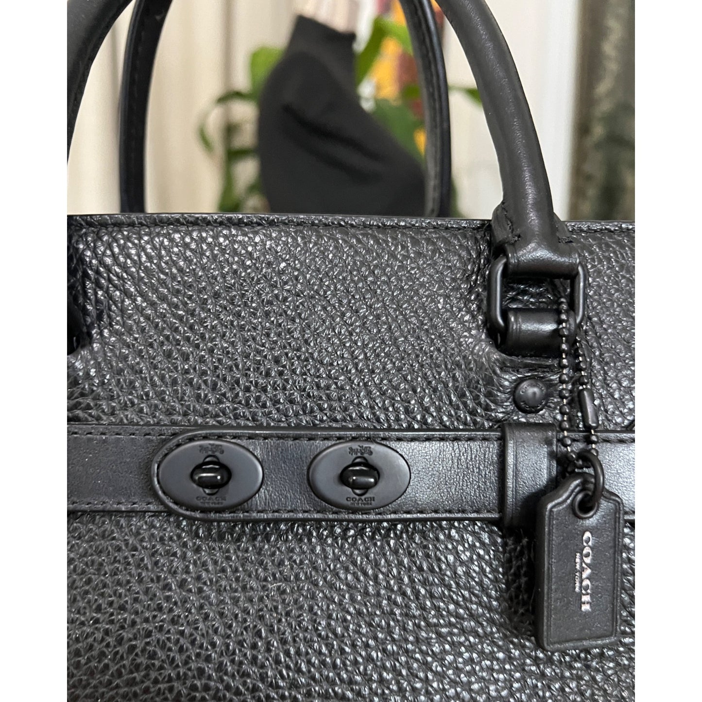 ✺✺ AUTHENTIC COACH BLAKE LEATHER CARRYALL 25 SATCHEL BAG PURSE ✺✺