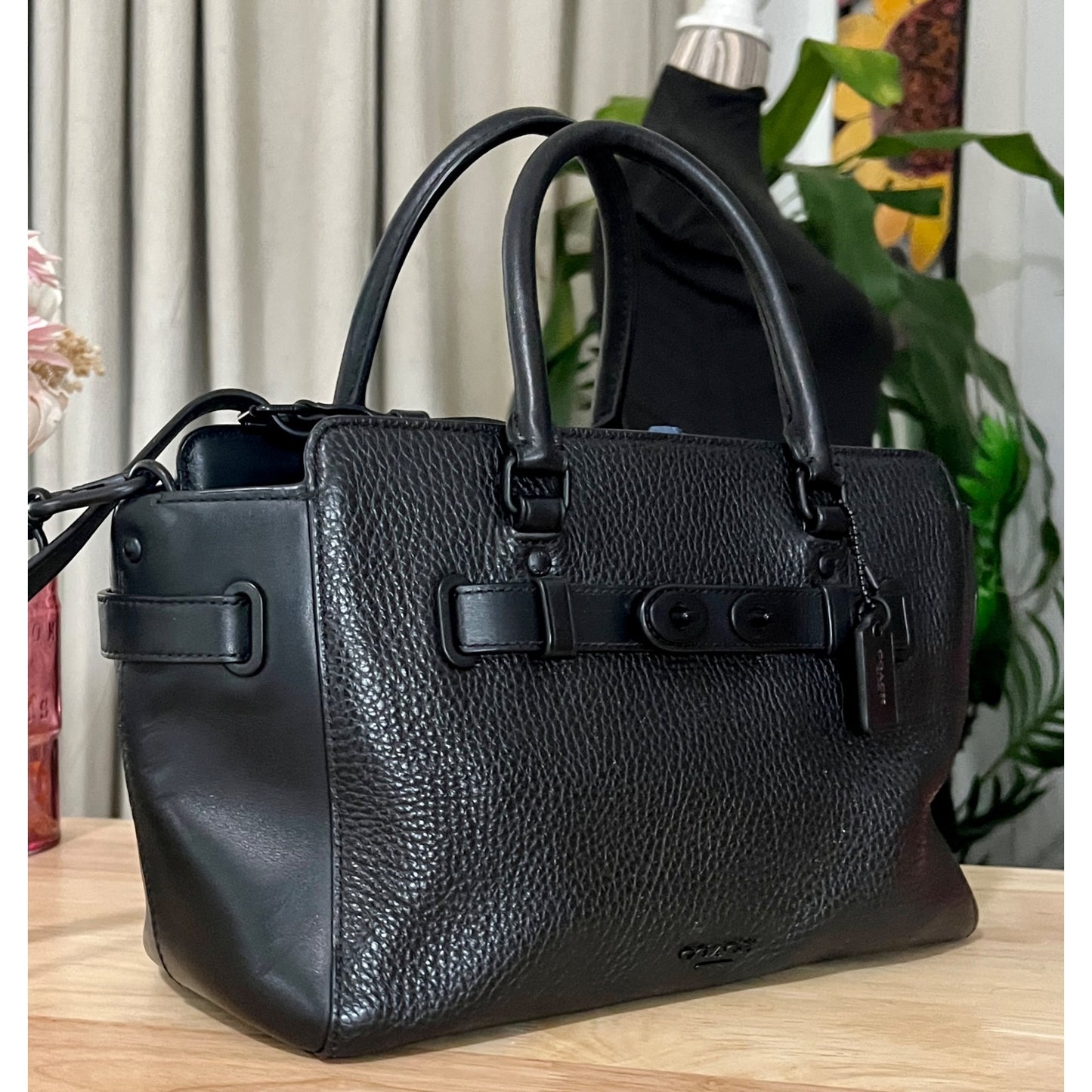 ✺✺ AUTHENTIC COACH BLAKE LEATHER CARRYALL 25 SATCHEL BAG PURSE ✺✺