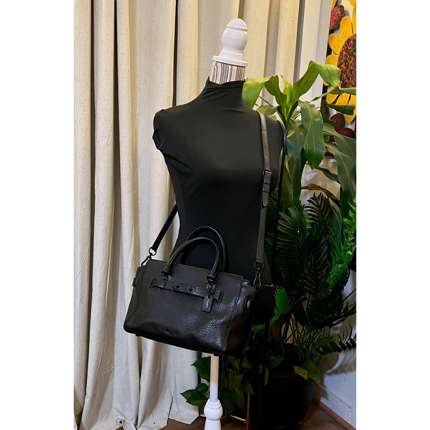 ✺✺ AUTHENTIC COACH BLAKE LEATHER CARRYALL 25 SATCHEL BAG PURSE ✺✺