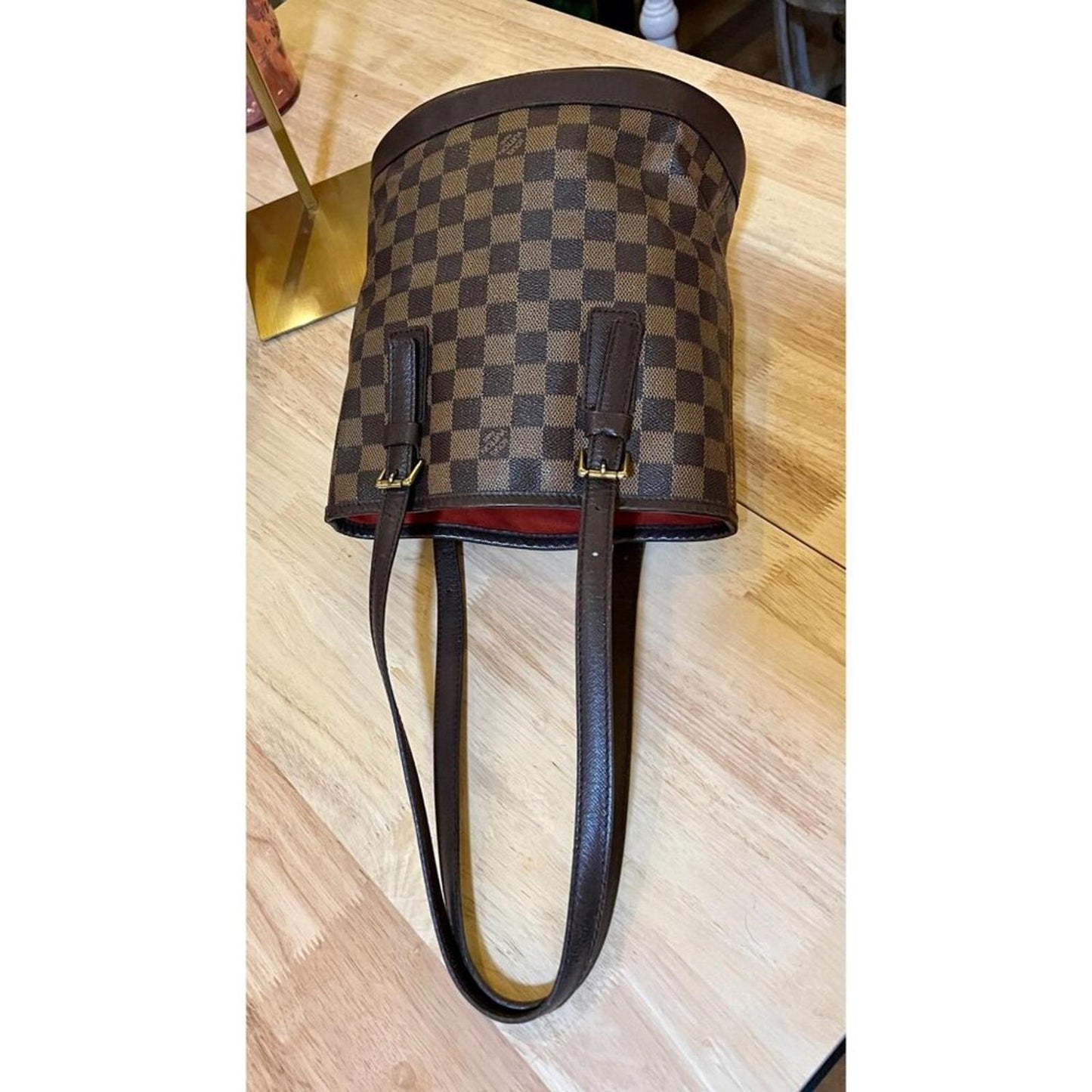 Louis Vuitton Damier Marais PM Bucket Bag