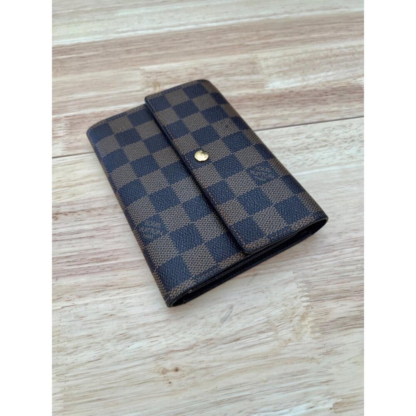 LOUIS VUITTON Tresor Etui Papier Trifold Wallet Damier Leather