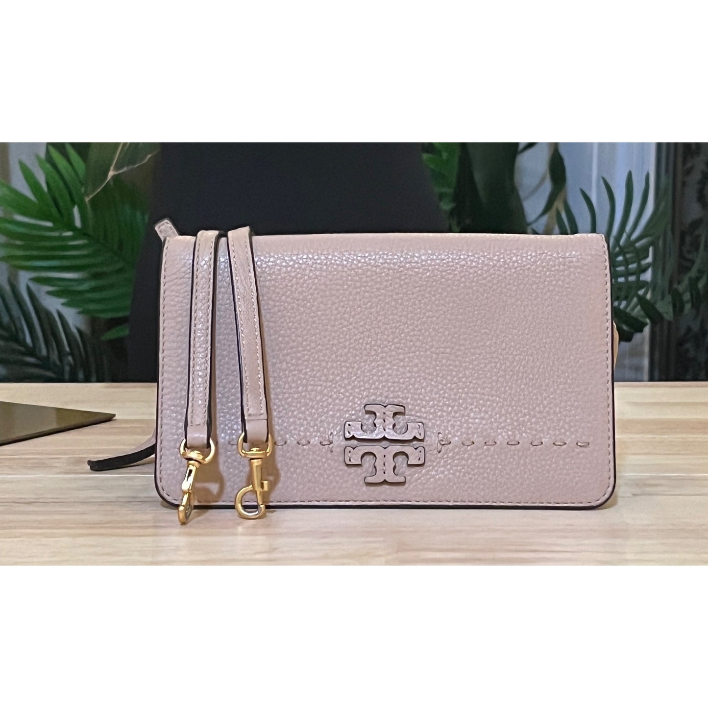 TORY BURCH NUDE MCGRAW SHOULDER/CROSSBODY HANDBAG