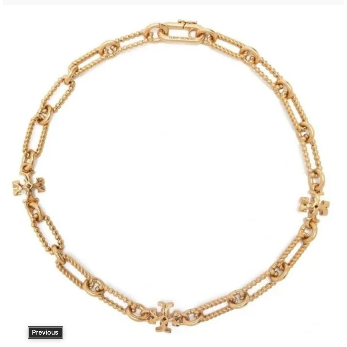 Tory Burch Gold Roxanne Chainlink Necklace AND Bracelet SET!!!