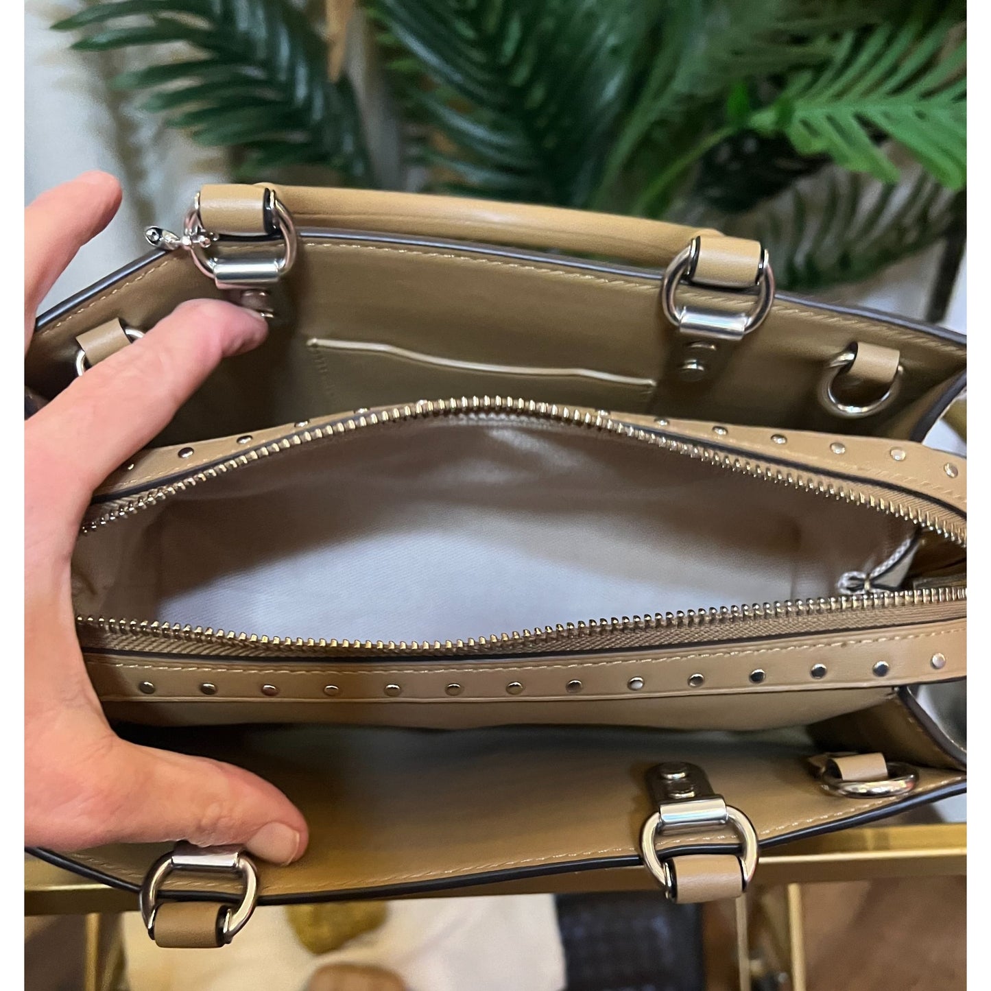 ✺ AUTHENTICATED NEW! Coach Rogue 26 Tan Suede Leather Handbag WITH COA