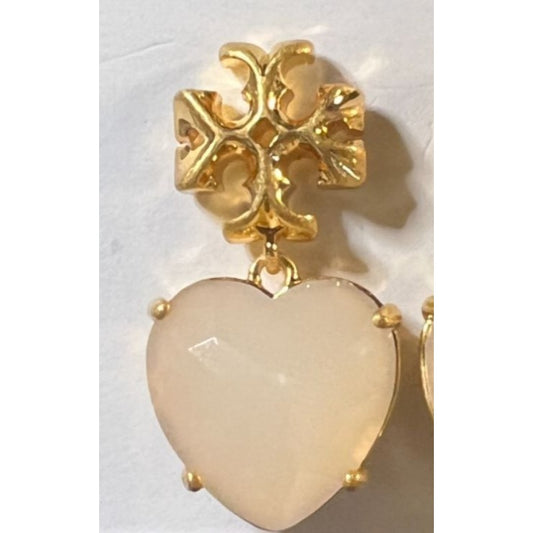 💎 TORY BURCH ROXANNE HEART DROP EARRINGS