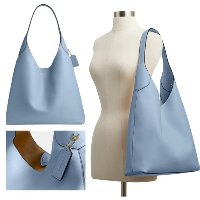 NEW!  AUTHENTIC COACH LARGE BROOKLYN 39 IN BLUEBELL HOBO HANDBAG