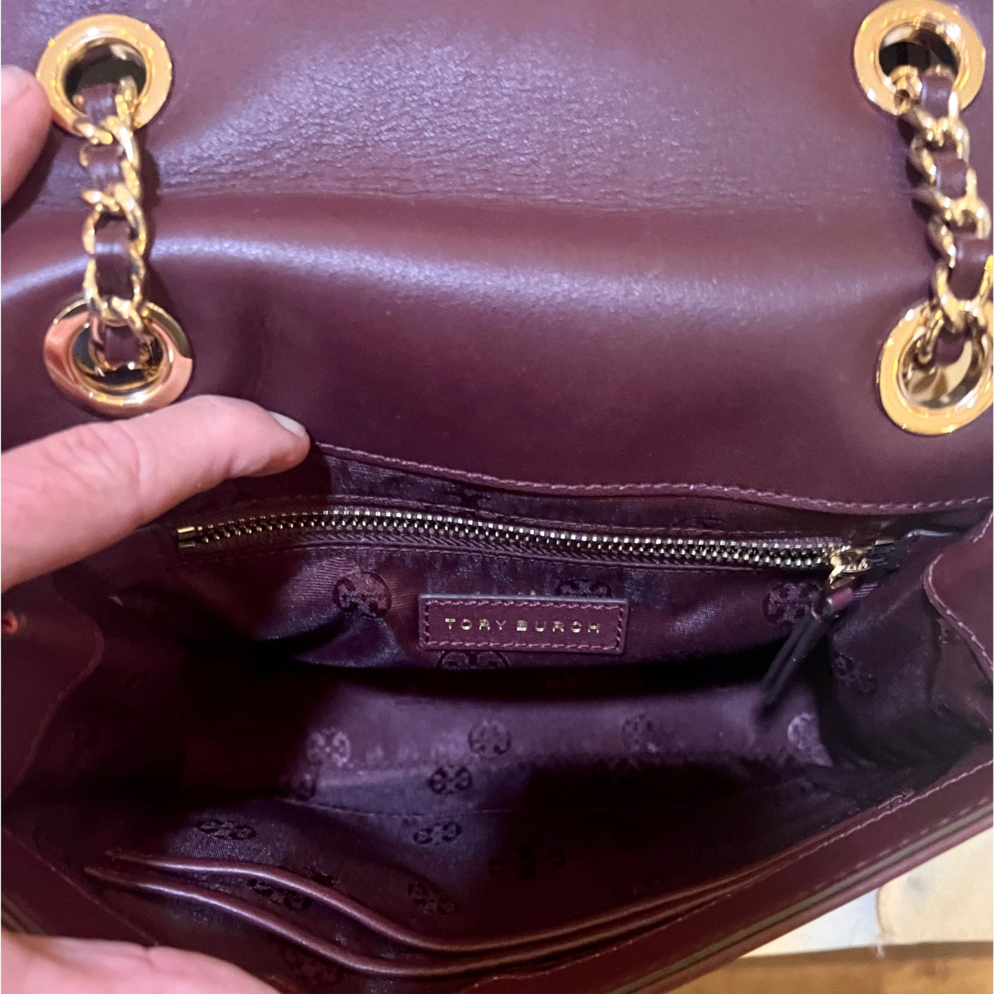 RARE!! Tory Burch Multi-Color Striped Fleming Python Chain Strap Shoulder Bag