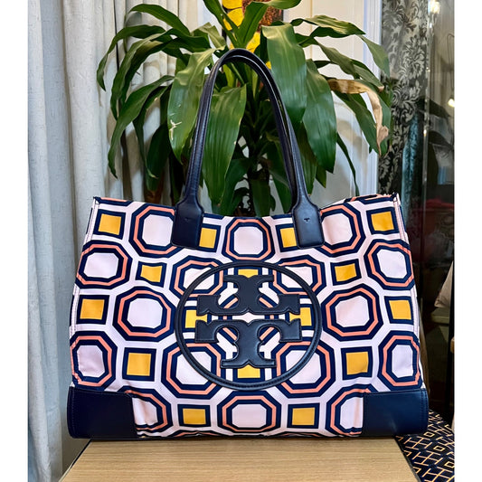 TORY BURCH OCTOGAN NYLON ELLA TOTE/HANDBAG