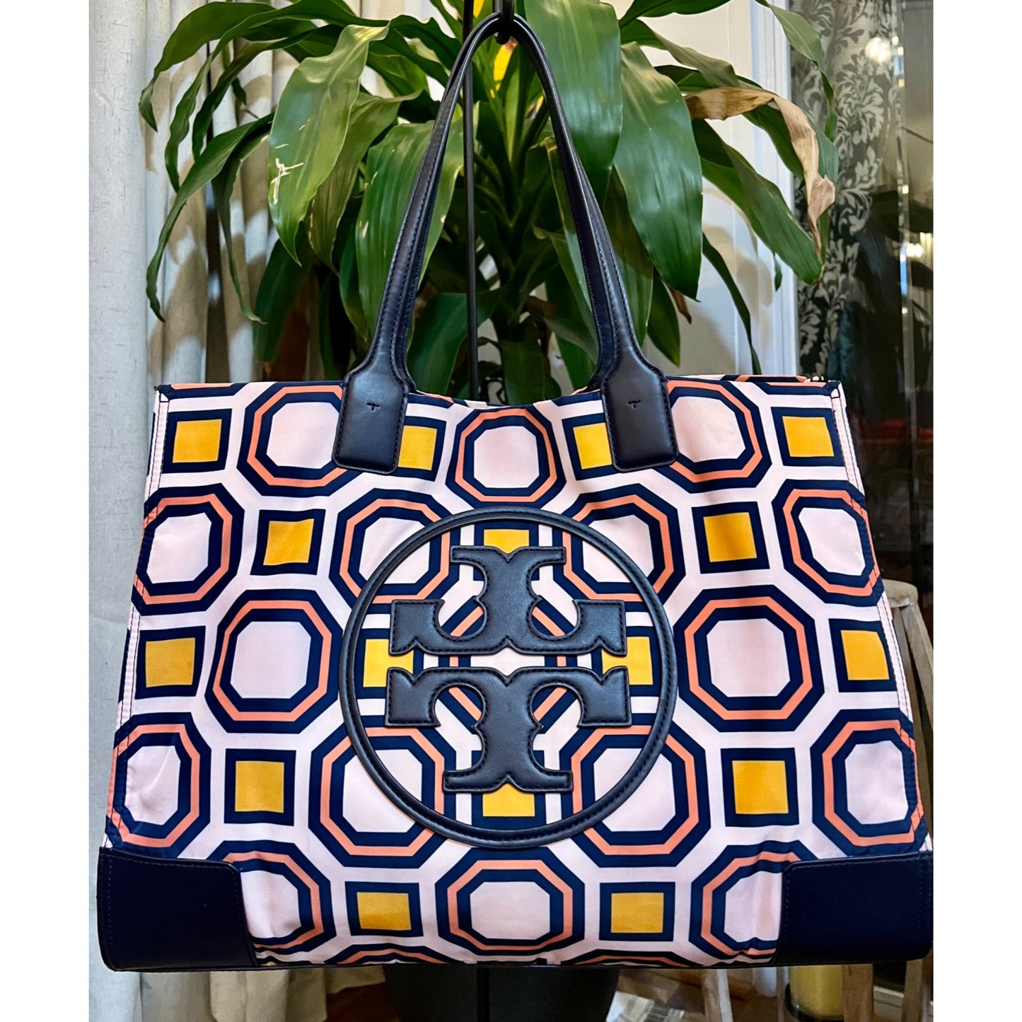 TORY BURCH OCTOGAN NYLON ELLA TOTE/HANDBAG