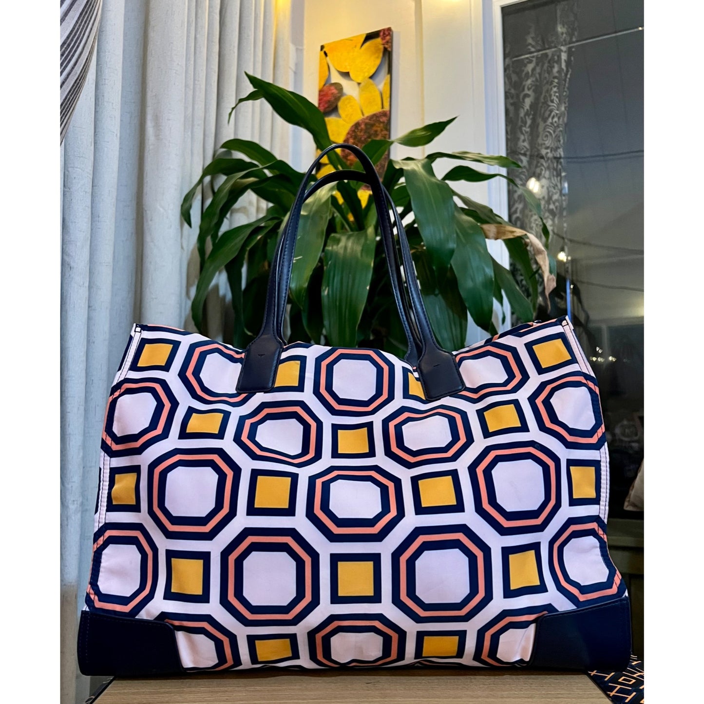 TORY BURCH OCTOGAN NYLON ELLA TOTE/HANDBAG