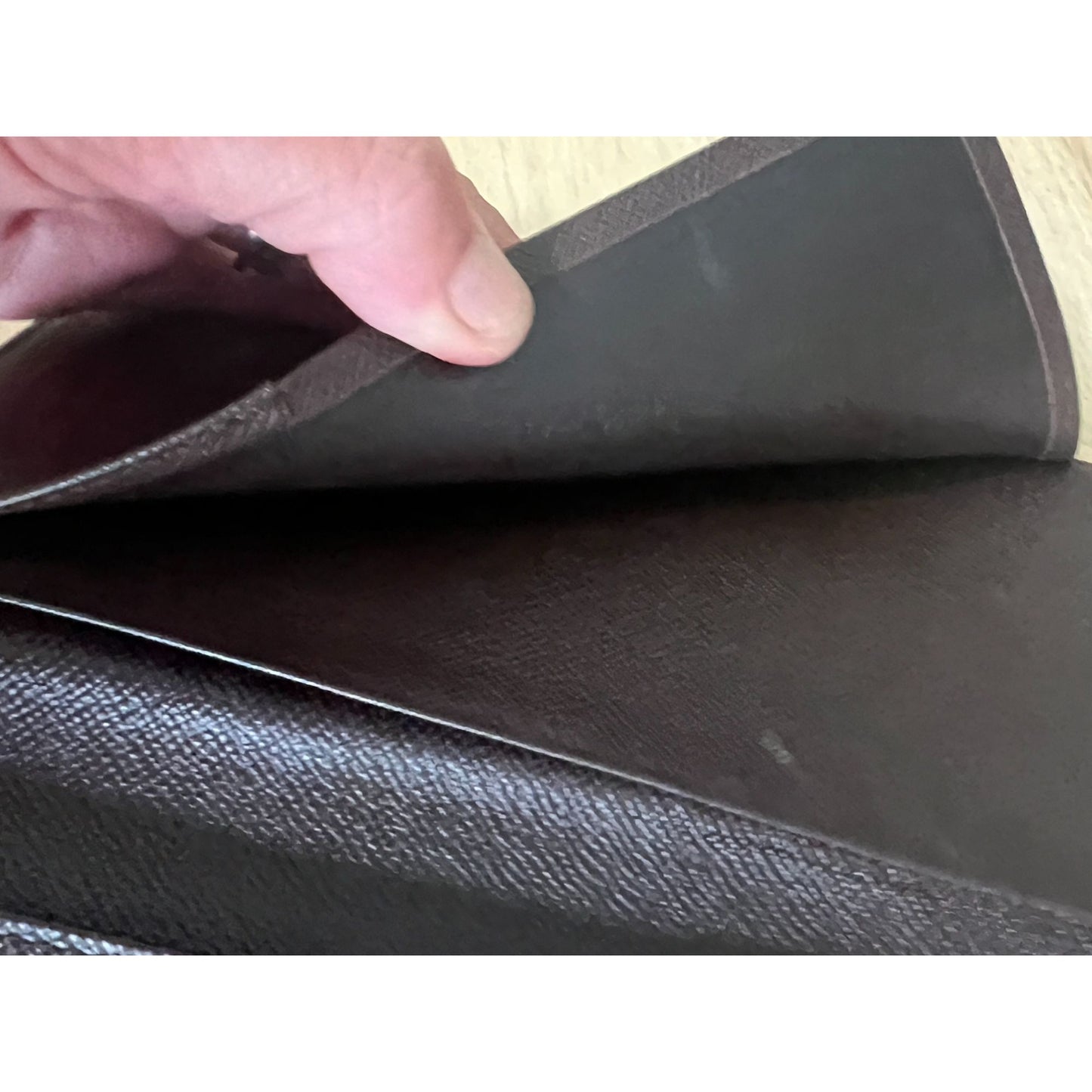 Louis Vuitton Damier Ebene Canvas Long Wallet