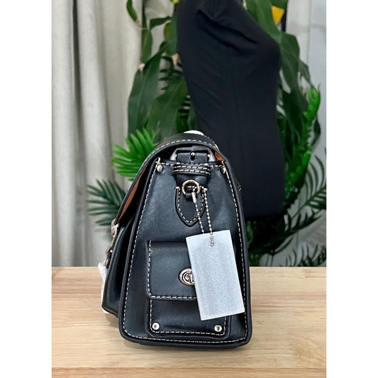 Authentic Coach Black Western Tabby Bag