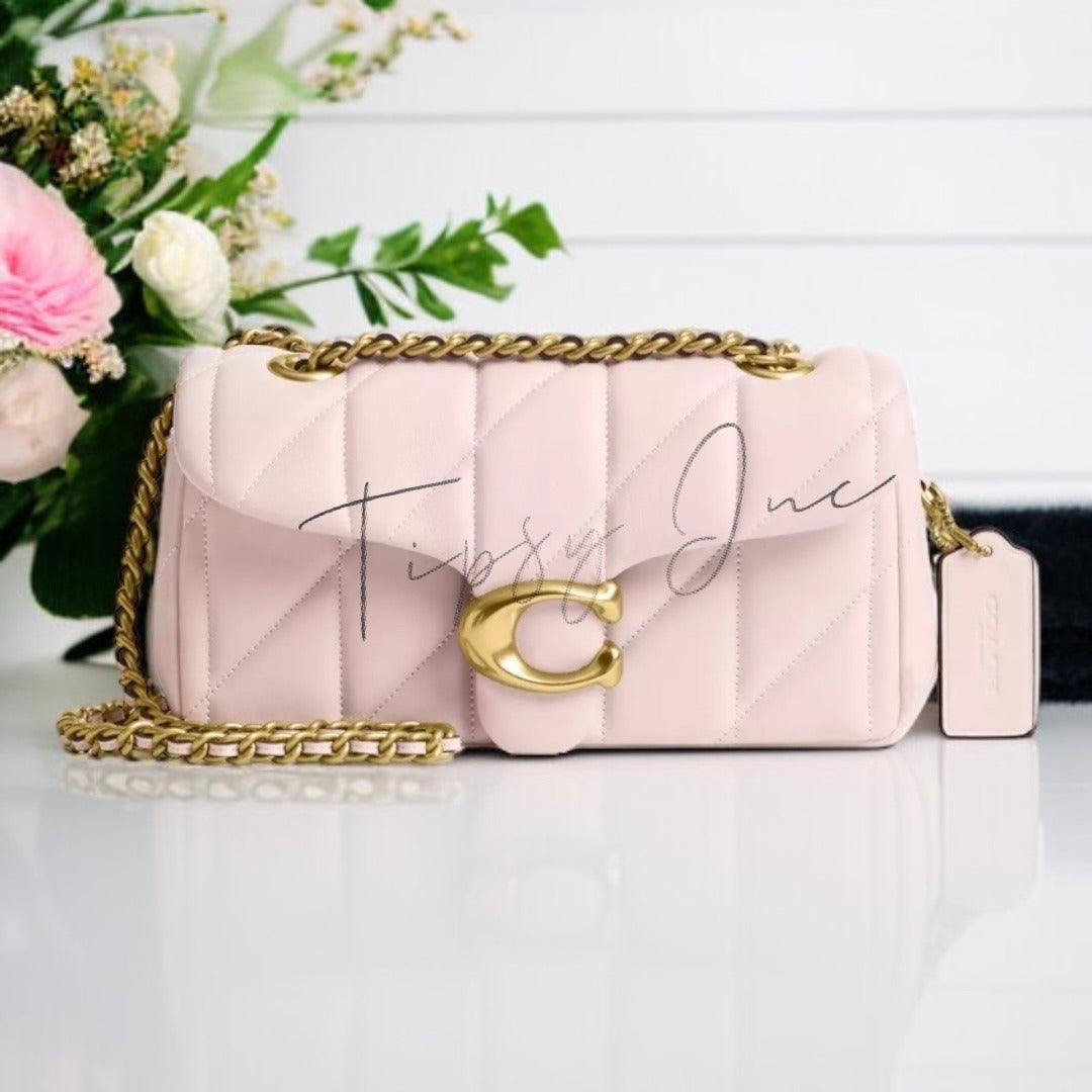 NEW!! Coach Pink Tabby 20 Quilted Leather Shoulder Tabby Handbag