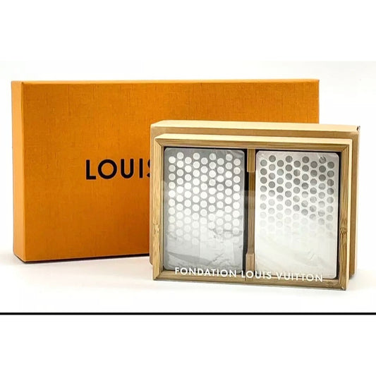 Louis Vuitton Fondation Luxury Playing Cards Set With Wooden Box