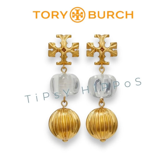 Tory Burch Gold Drop Earrings - Add A Touch Of Luxury To Your Lobes