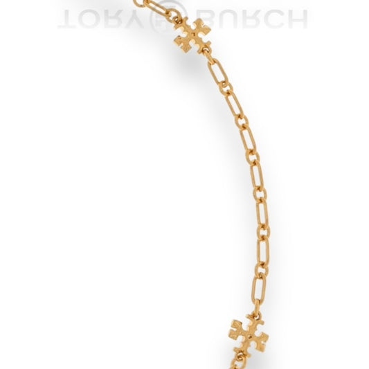 TORY BURCH GOLD ROXANNE DELICATE NECKLACE!