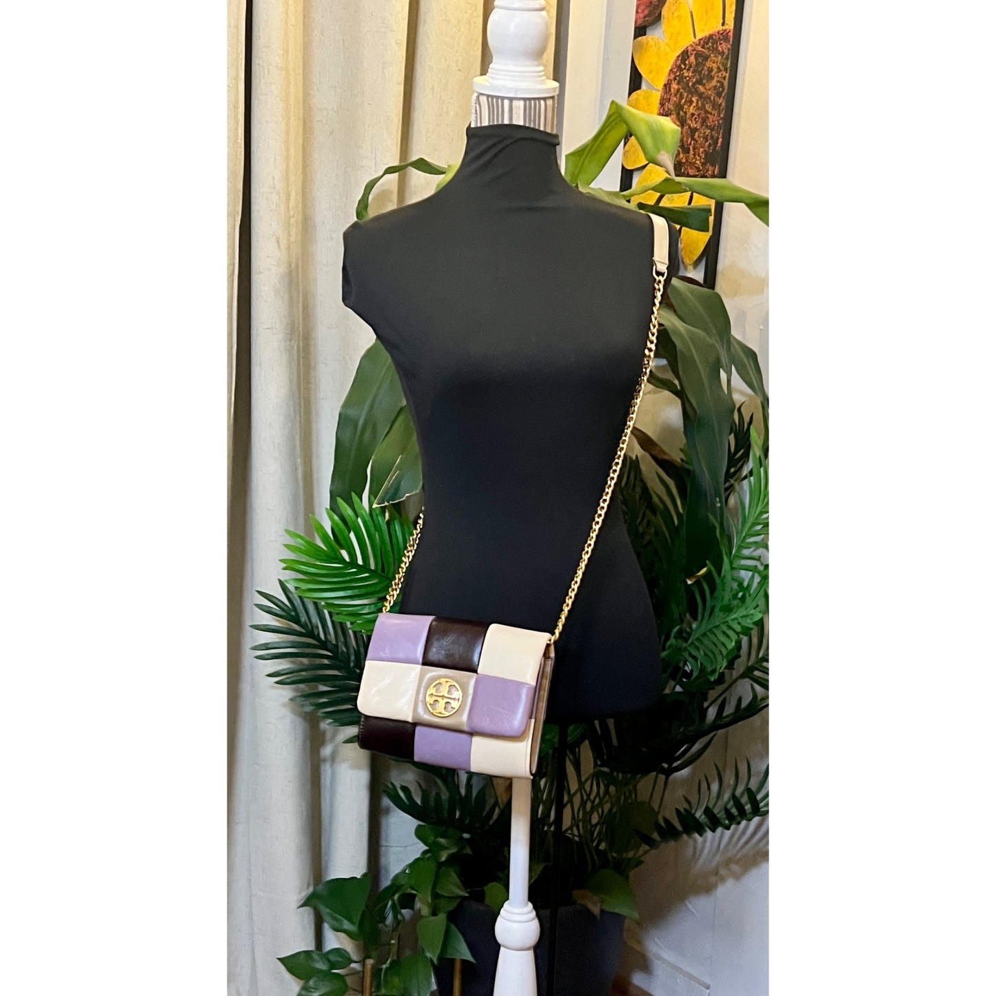 ✺✺ AUTHENTIC TORY BURCH Quilted Leather Patchwork Willa Handbag ✺