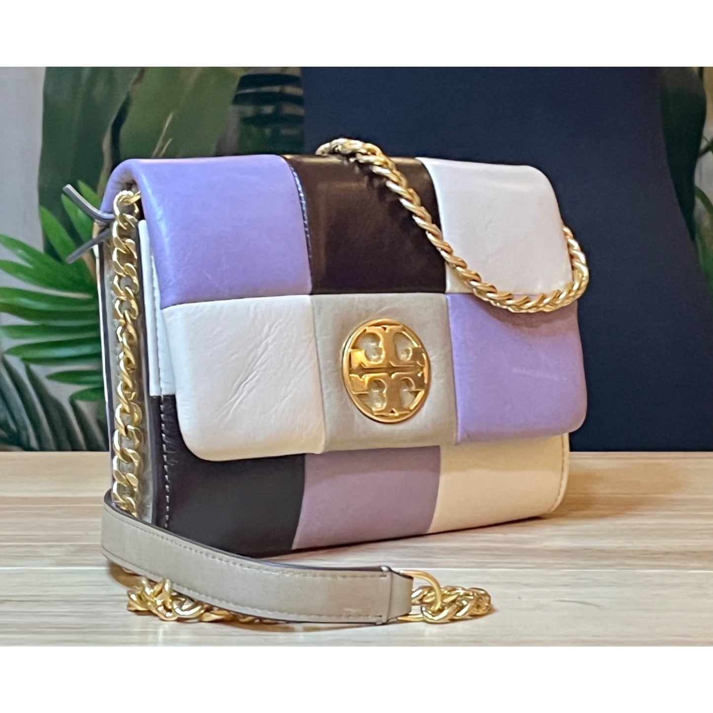 ✺✺ AUTHENTIC TORY BURCH Quilted Leather Patchwork Willa Handbag ✺