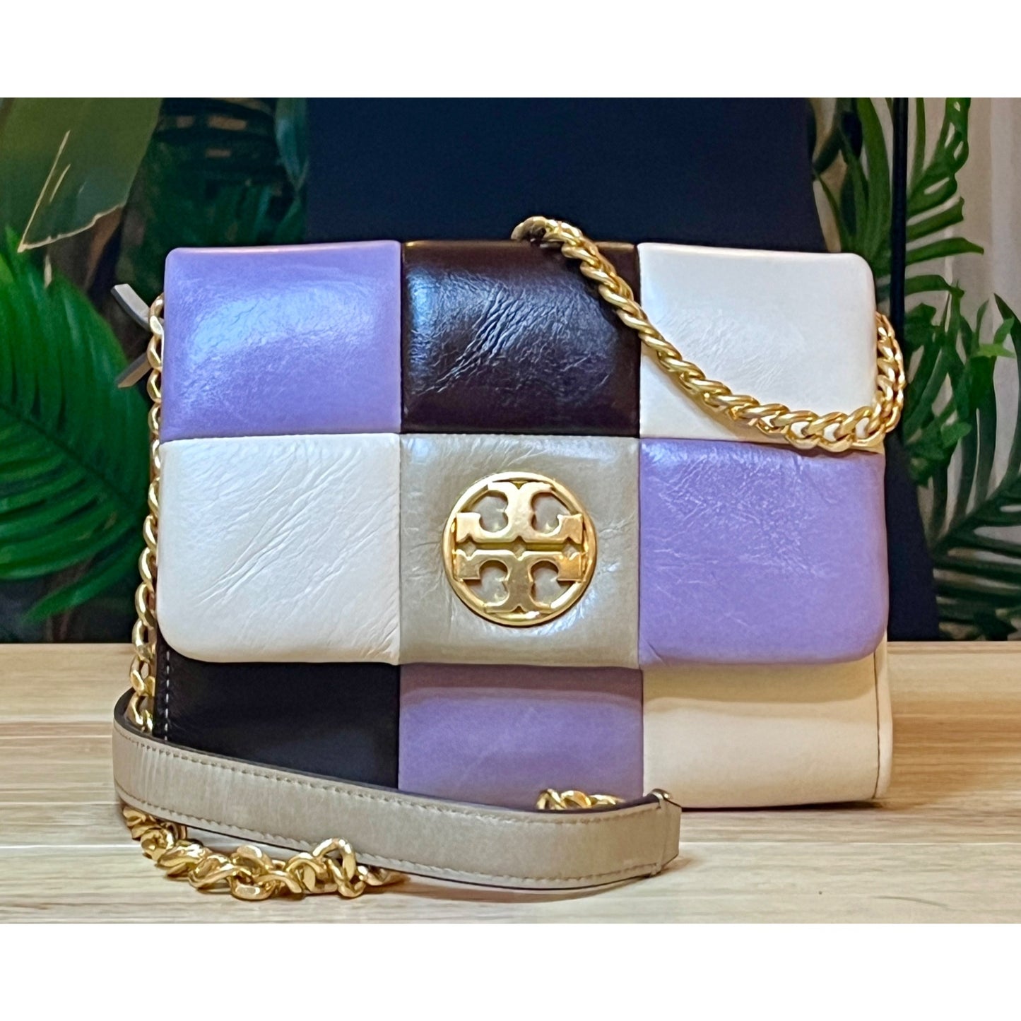 ✺✺ AUTHENTIC TORY BURCH Quilted Leather Patchwork Willa Handbag ✺