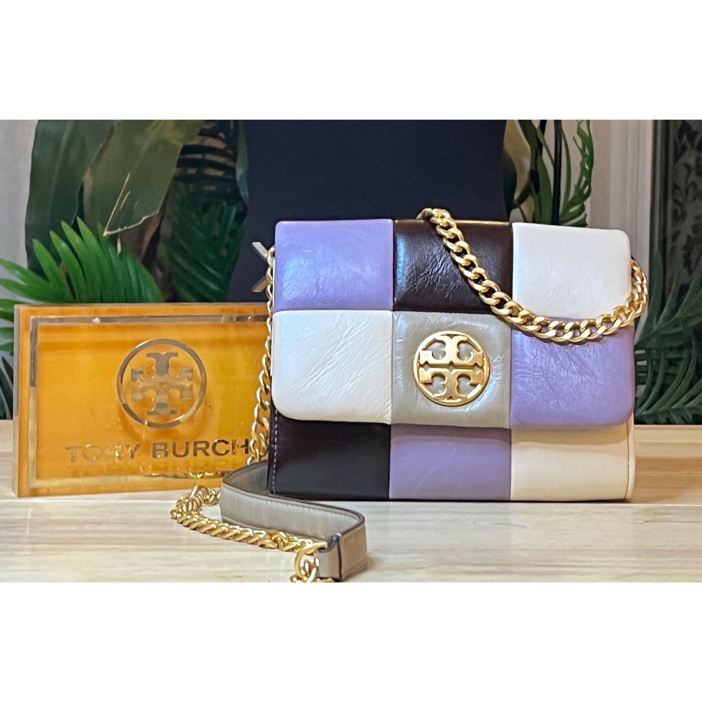 ✺✺ AUTHENTIC TORY BURCH Quilted Leather Patchwork Willa Handbag ✺