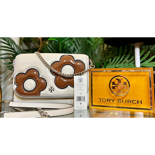 TORY BURCH FLOWER POWER EMERSON HANDBAG  ✺✺