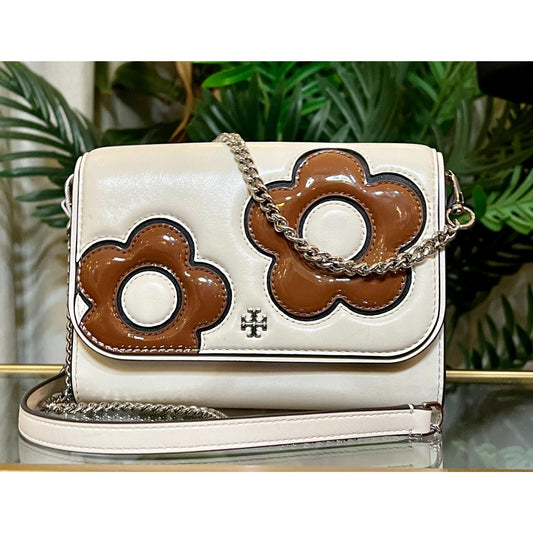 TORY BURCH FLOWER POWER EMERSON HANDBAG  ✺✺