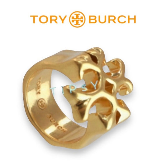 Tory Burch Roxanne Gold Ring - SIZE 7