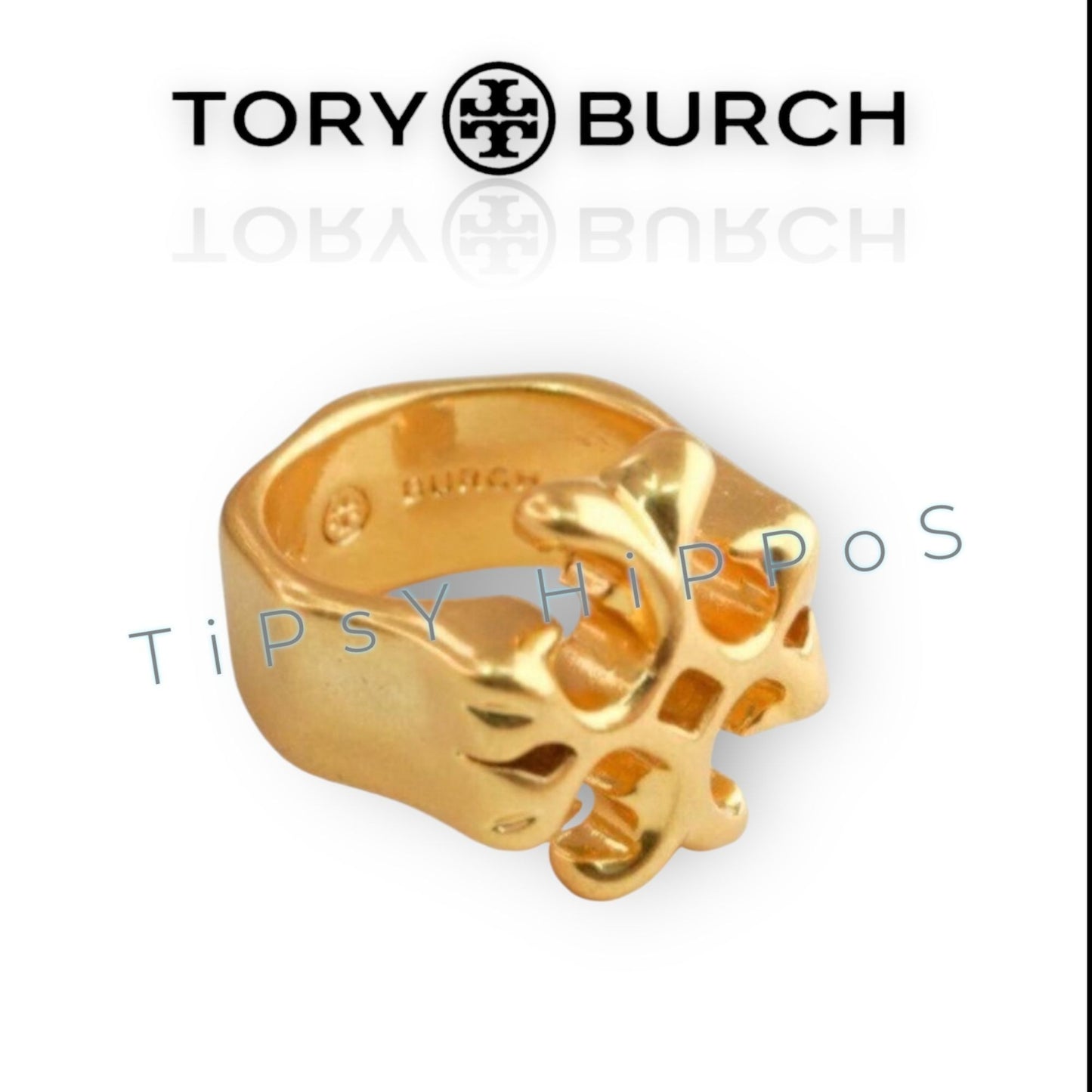 Tory Burch Roxanne Gold Ring - SIZE 7