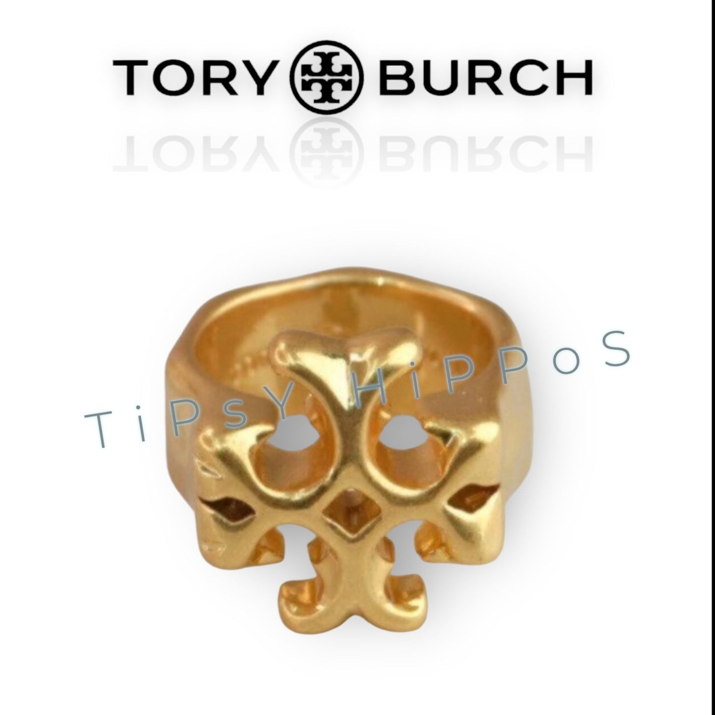 Tory Burch Roxanne Gold Ring - SIZE 7