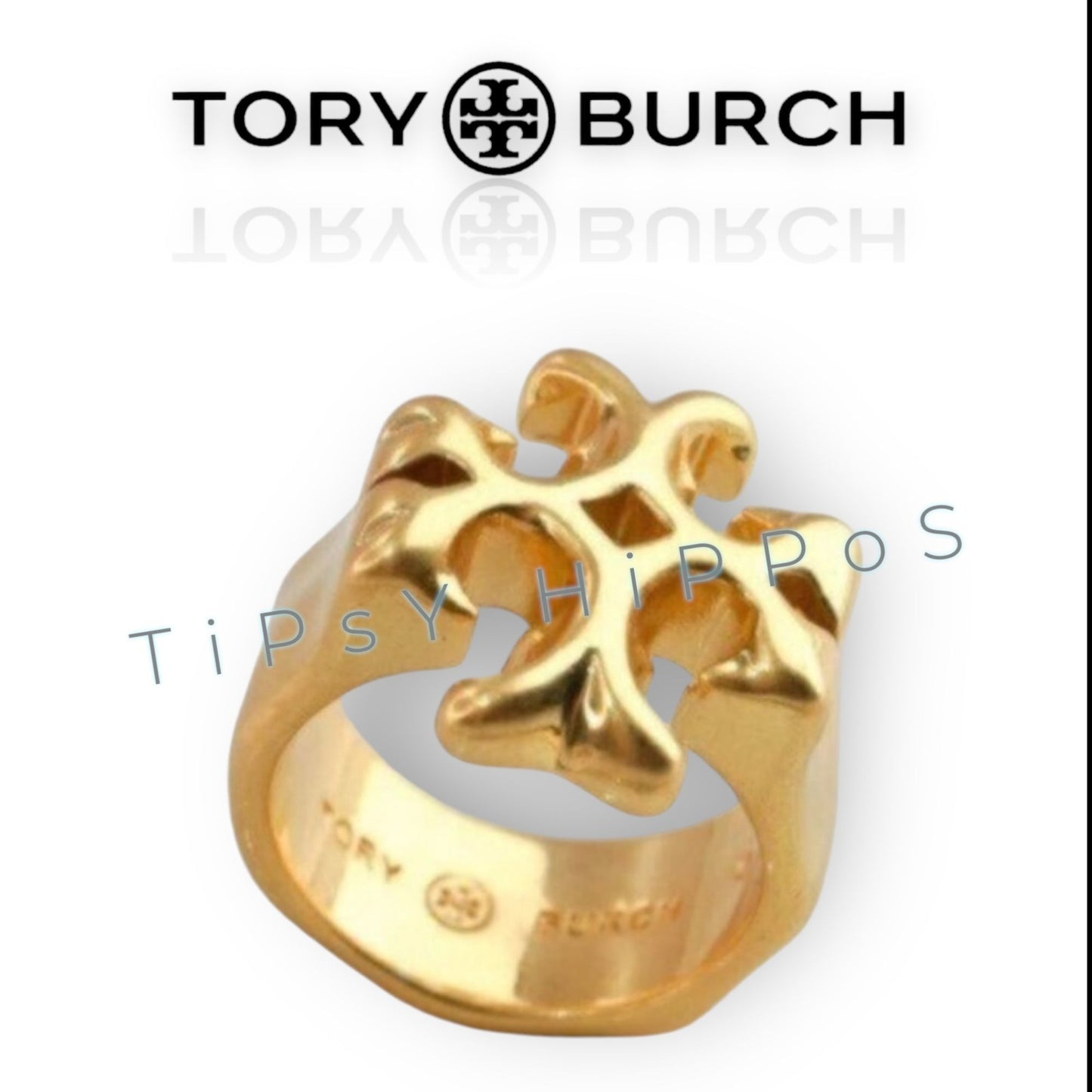 Tory Burch Roxanne Gold Ring - SIZE 7
