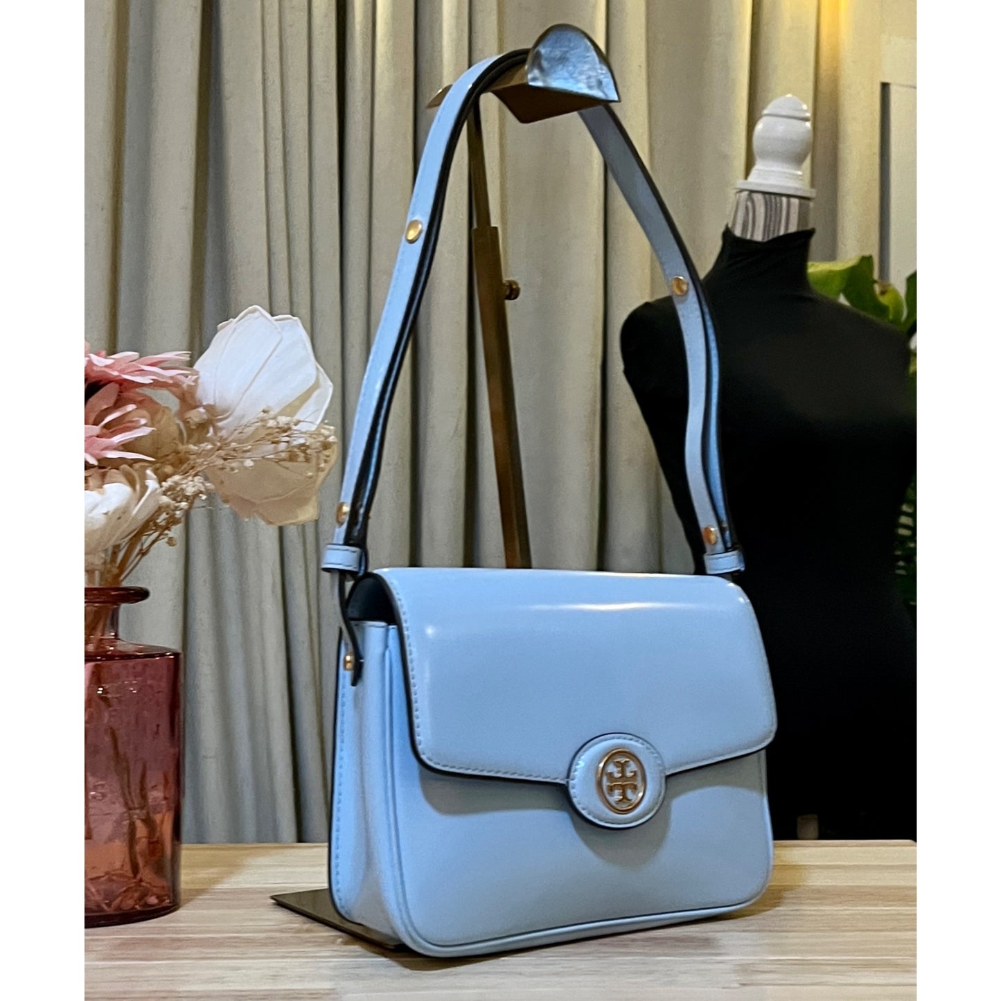 ✺✺ Authentic Tory Burch Robinson Spazzolato Small Top Handle Bag  ✺✺