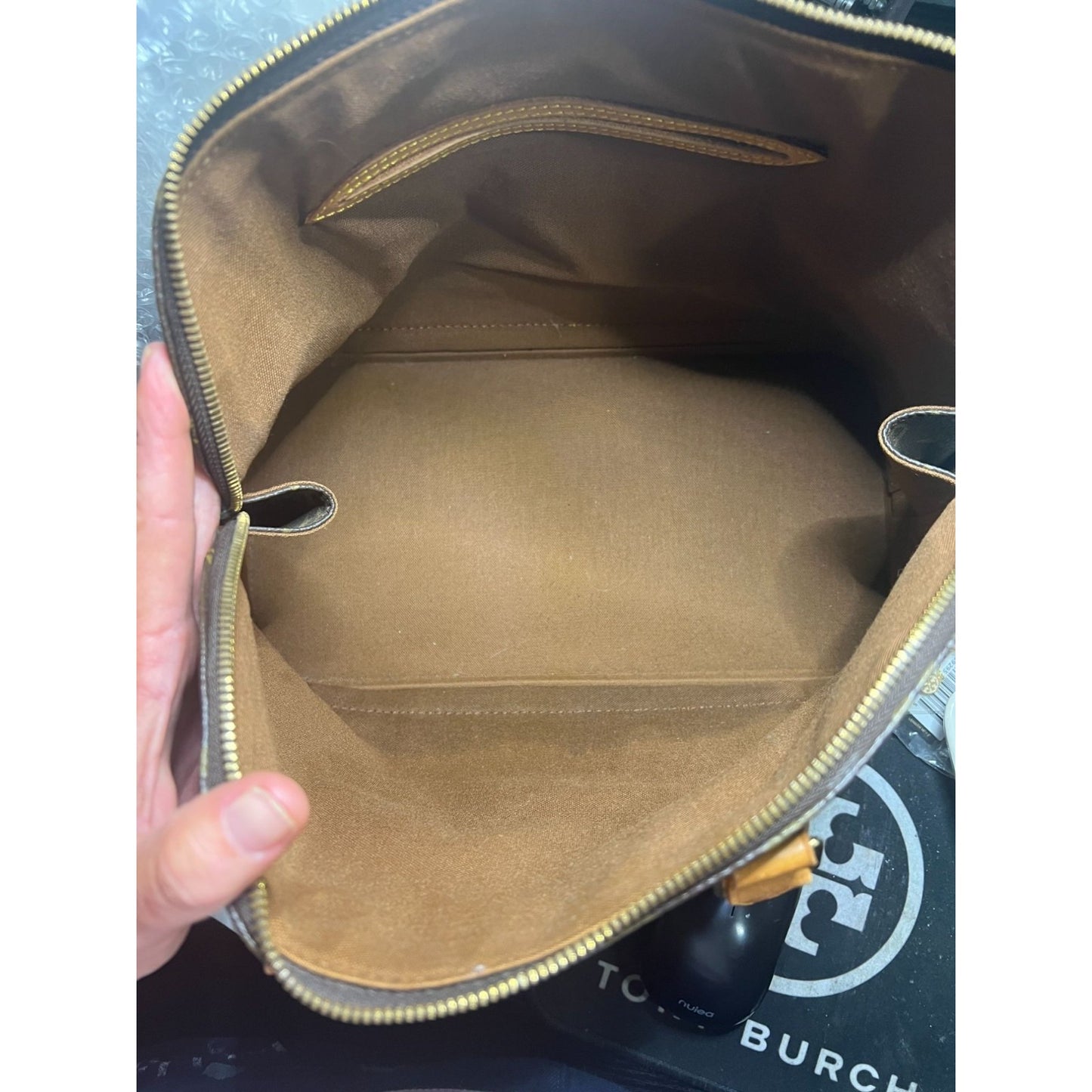 Louis Vuitton Monogram Alma PM Brown Canvas Leather Handbag