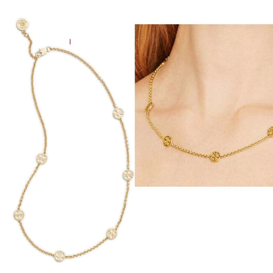 Tory Burch Miller Double T Collar Necklace