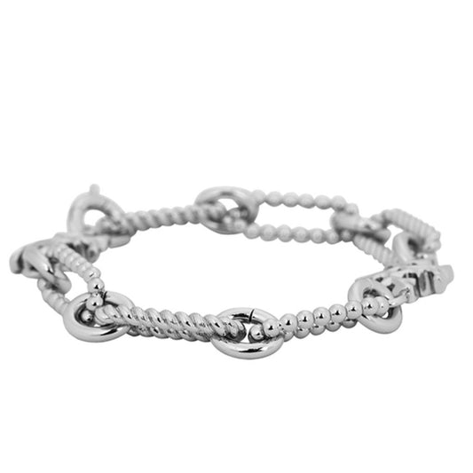 Tory Burch Silver Roxanne Chainlink Bracelet