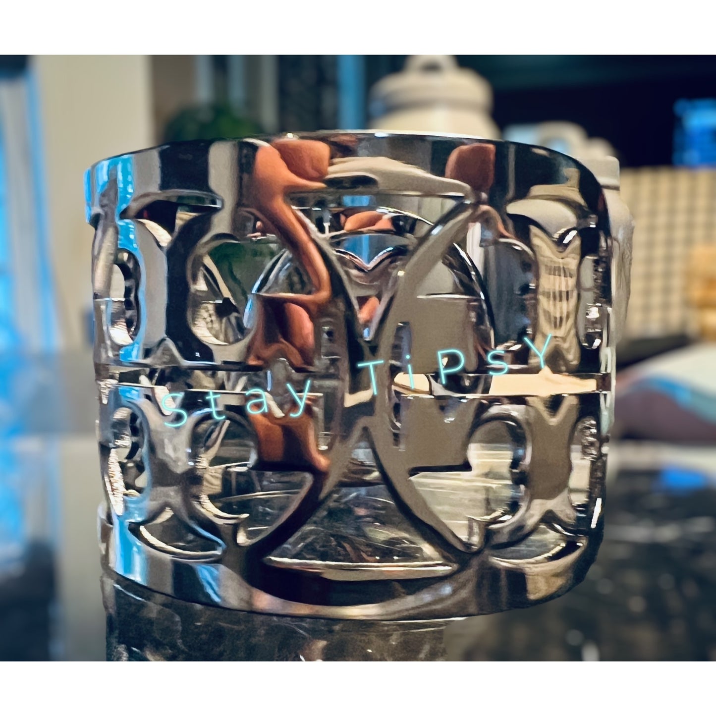 Tory Burch Silver Miller Logo Bangle Bracelet